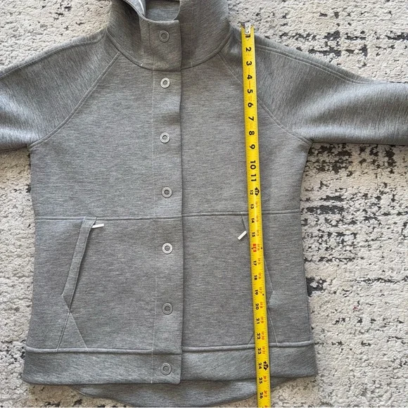 The North Face Women’s Neo Thermal Snap Jacket Dk Heather Gray SZ M - Picture 9 of 13